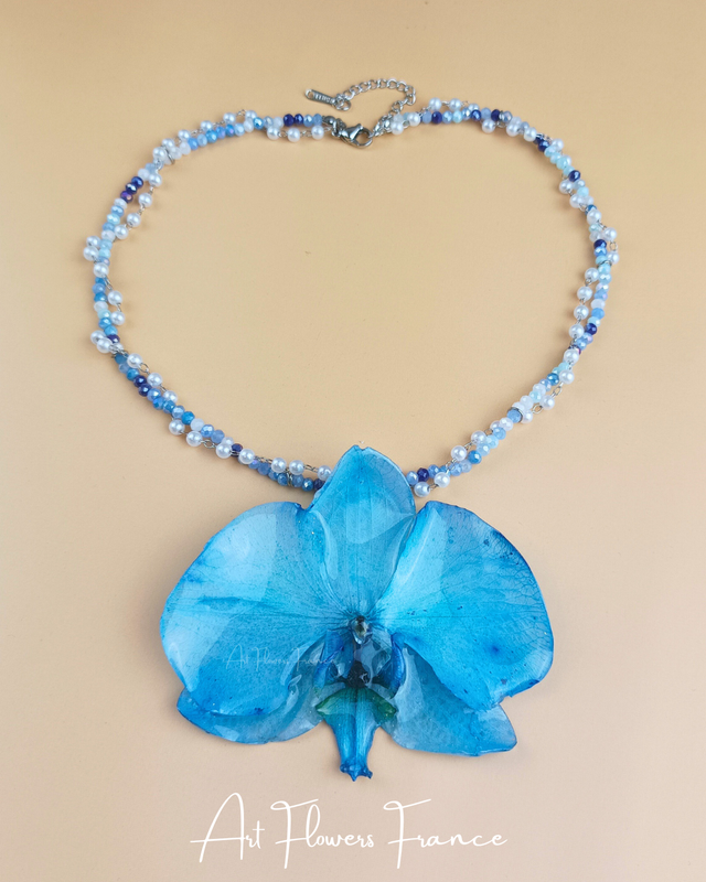 Collier orchidée (1)