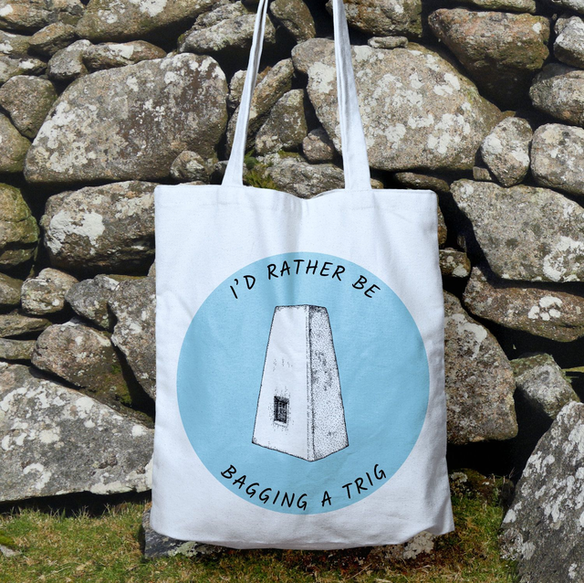 I&#039;d Rather Be Bagging a Trig Tote Bag (Classic Pillar) Colour
