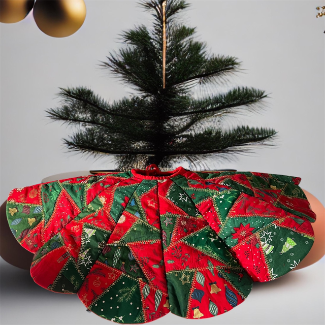 Jupe de sapin patchwork