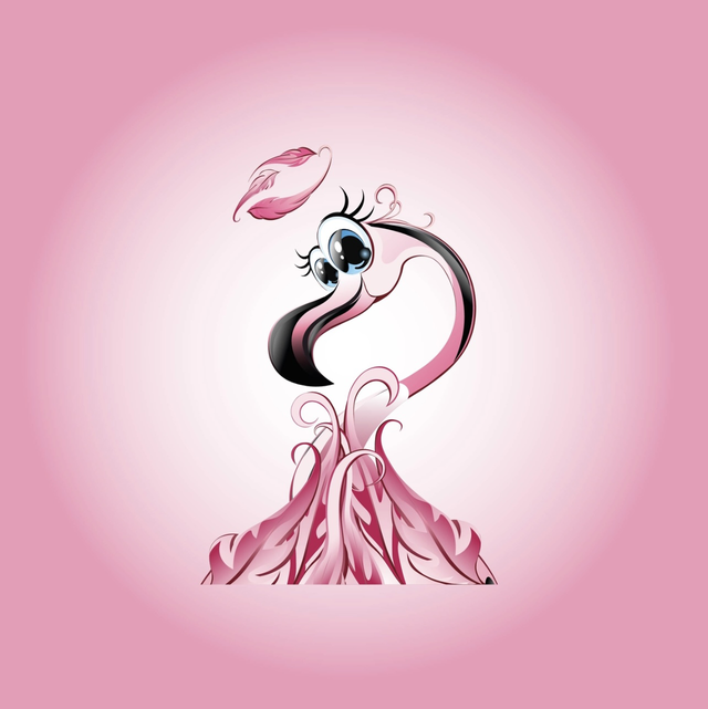 French Terry Panel 25x25 Flamingo