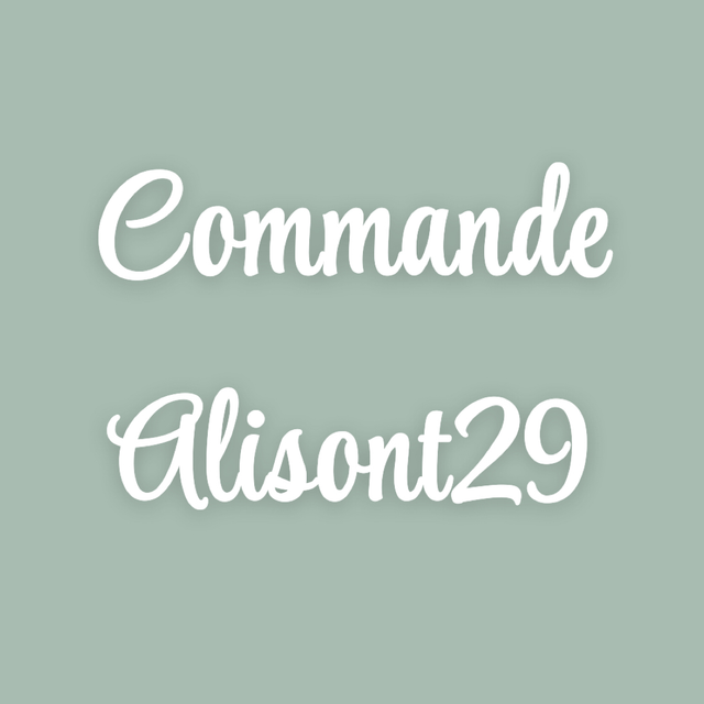 Commande alisont29