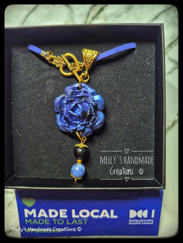 Rose and Gemstone Pendant