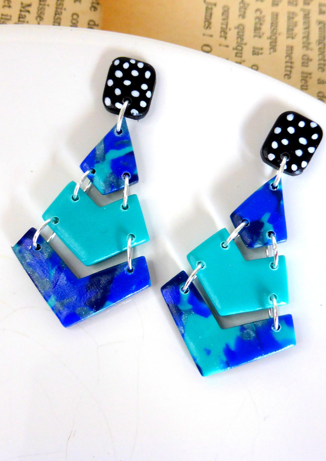 Boucles d'oreilles cerf-volant - Un été en mer