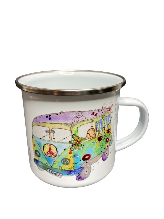 Emailletasse "Bully mit Hund - Abenteuer"