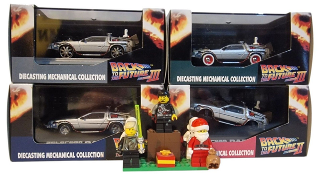 DMC Delorean time machine set