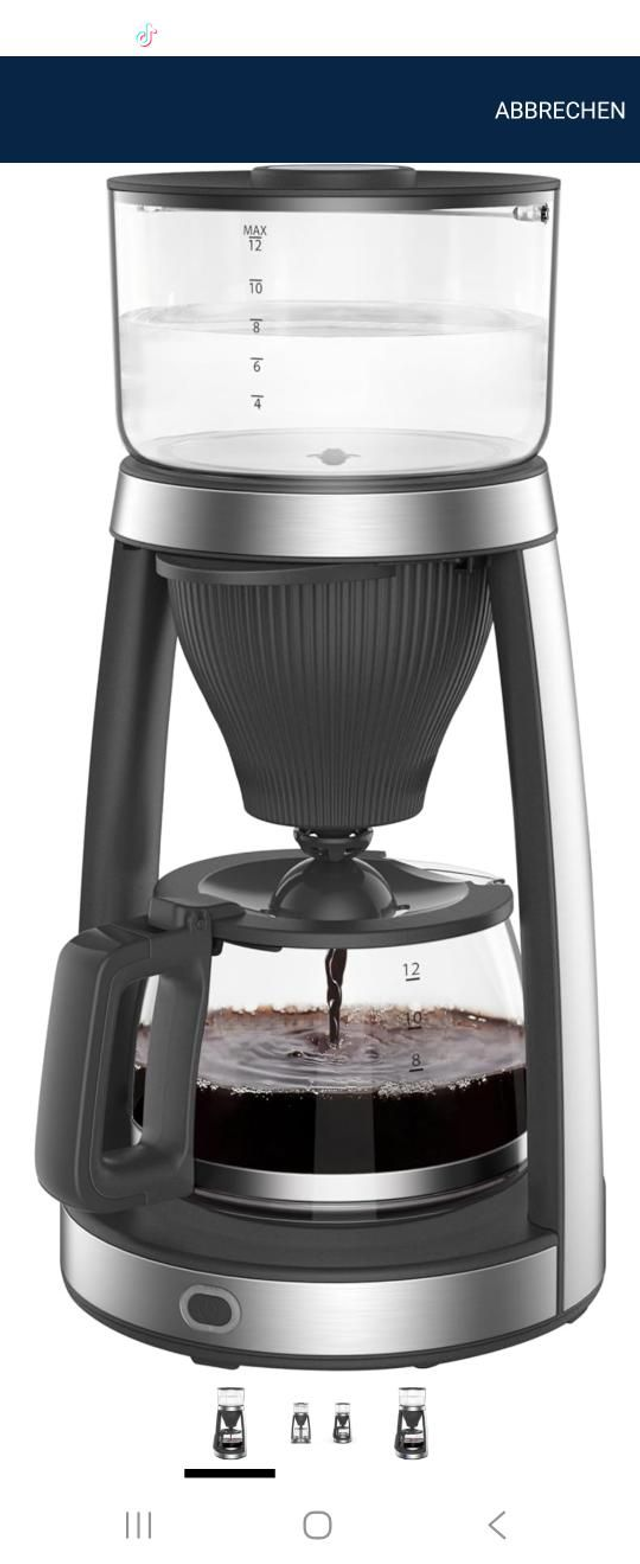 DMS® Filterkaffeemaschine Kaffeemaschine 12 Tassen Edelstahl-Design CM-900
moderne Kaffeemaschine, Kaffee Filterkaffee, mit Glaskanne