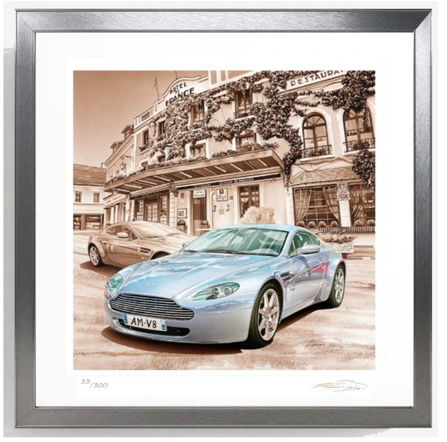 Aston Martin V8 Vantage - Limited Edition Framed Print 