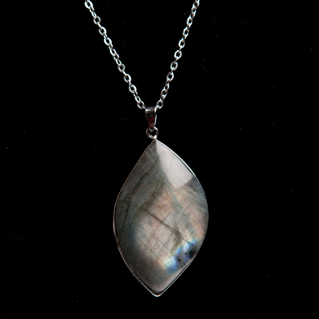 Pendentif labradorite forme libre (3 modèles)