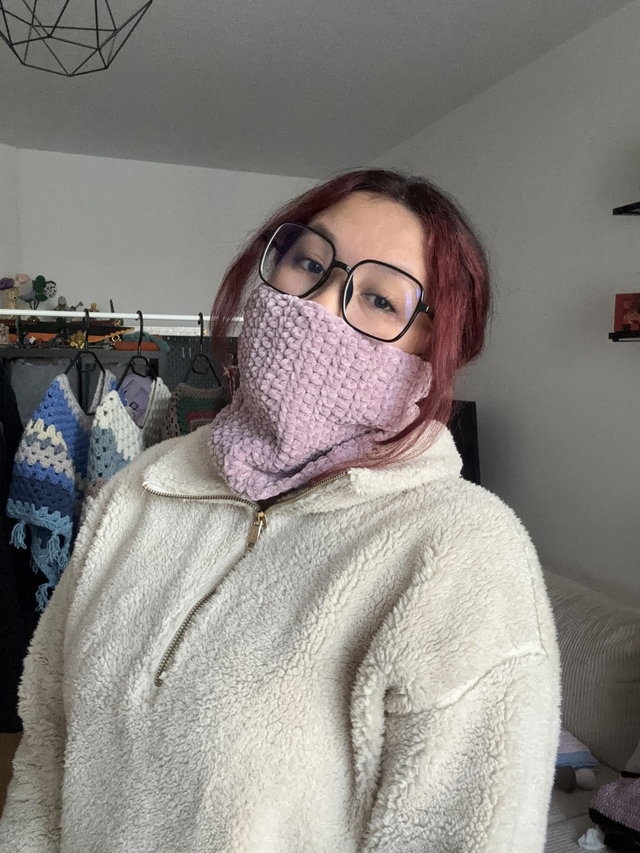 Cache-cou - Vieux rose - Taille petit