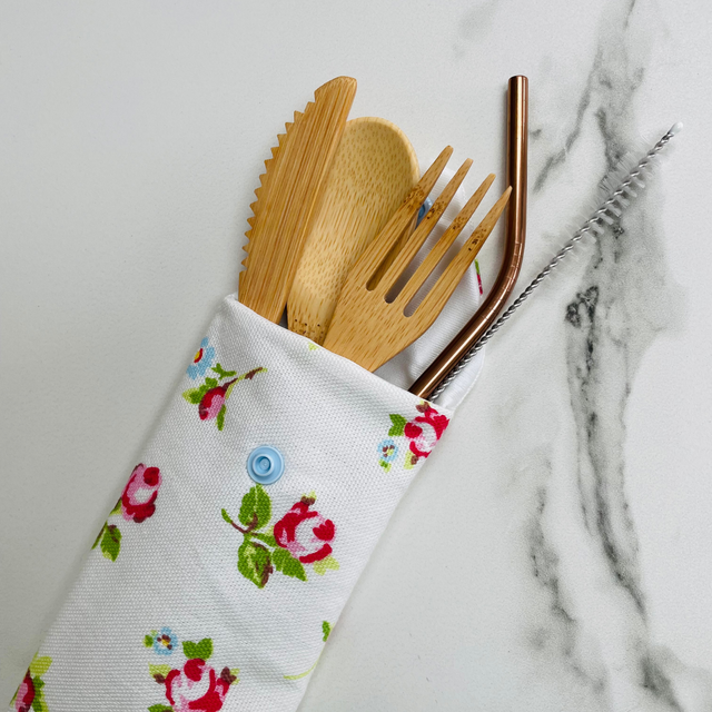 Beautiful Reusable Fabric Pouch for On the Go