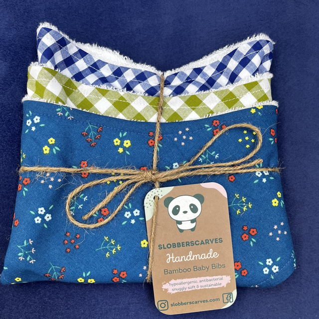 Three Pack Classic Style Bamboo Bibs 