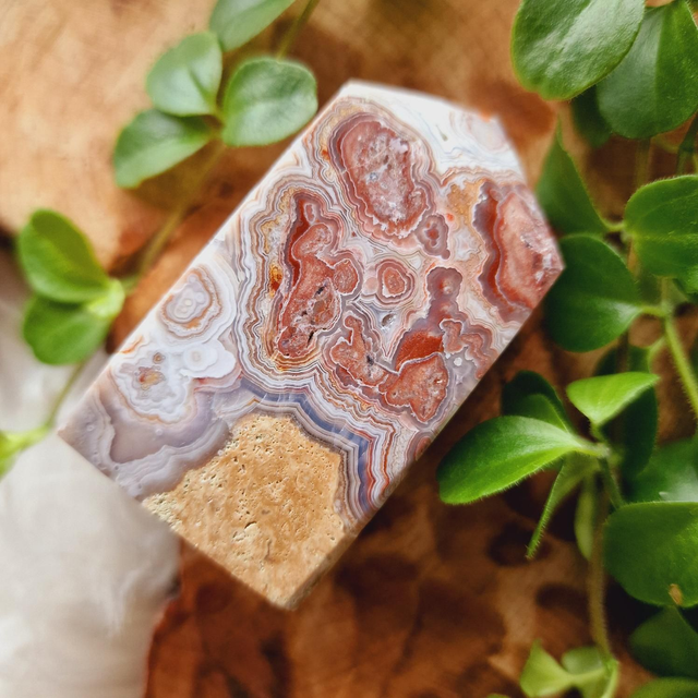 Mexican Crazy Lace Agate Point 