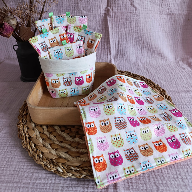 Ensemble Chouettes Multicouleurs