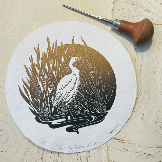 Where the Rushes Whisper - Black to gold gradient (Limited edition)