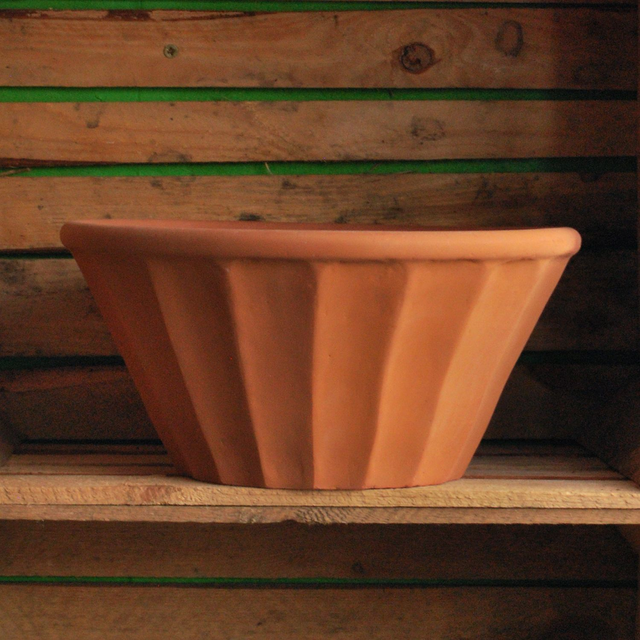Terracotta Fluted Bowl