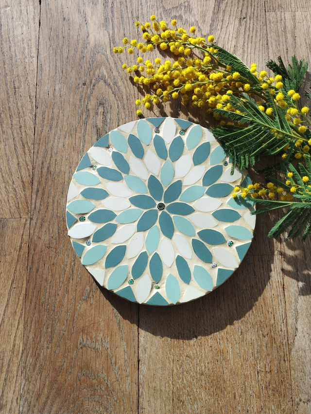 Dessous-de-plat Rosace Vert (sur commande)