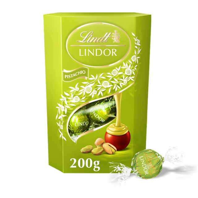 Lindt LINDOR Pistachio Milk Chocolate Truffles 200g