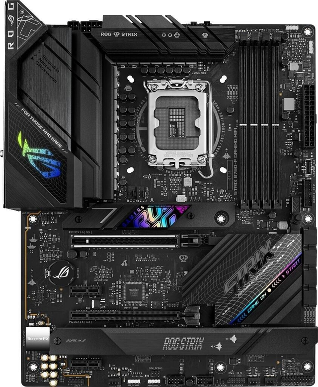 02.2.0079 – Scheda Madre ASUS ROG Strix B760‑F Gaming WiFi DDR5 – ATX gaming enthusiast con WiFi per Intel 12ª/13ª/14ª Gen