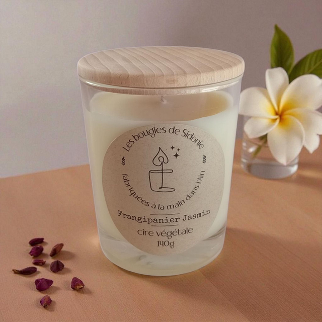 Bougie Frangipanier-Jasmin 