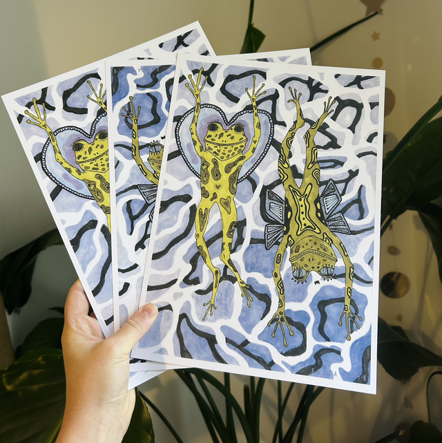 THE FROGS A4 Print