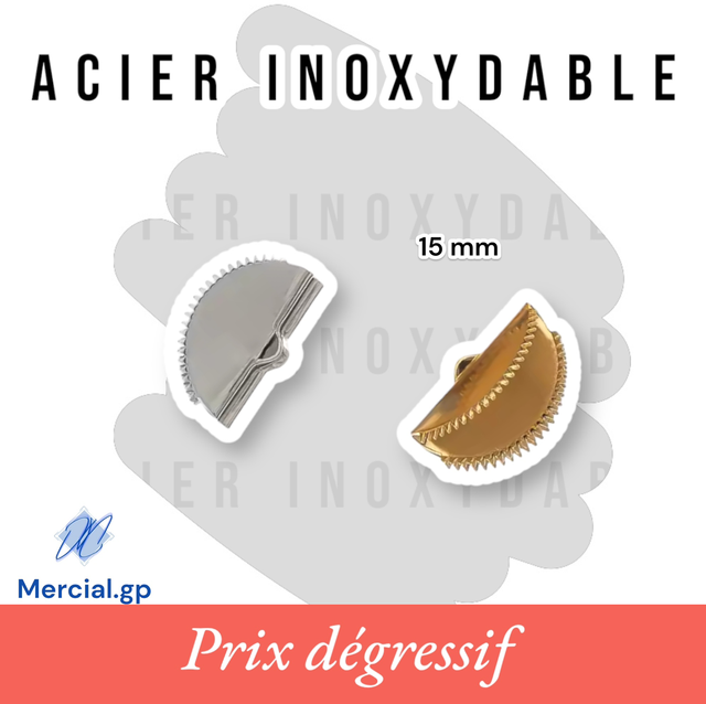 Pinces à sertir « Demi-Lune » - 15 mm