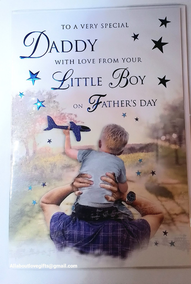 Daddy Fathers Day Card From Your Little Boy 