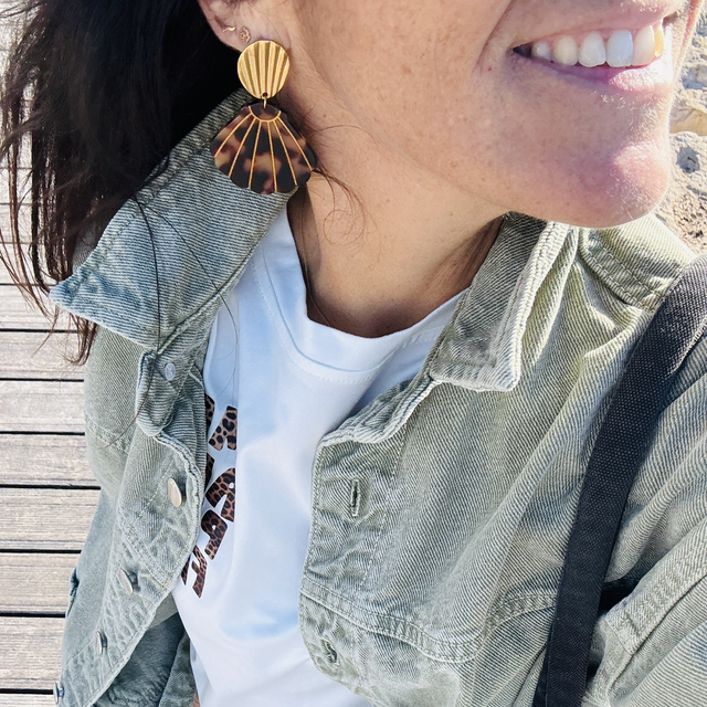 Boucles d’oreilles Coquillage Écaille