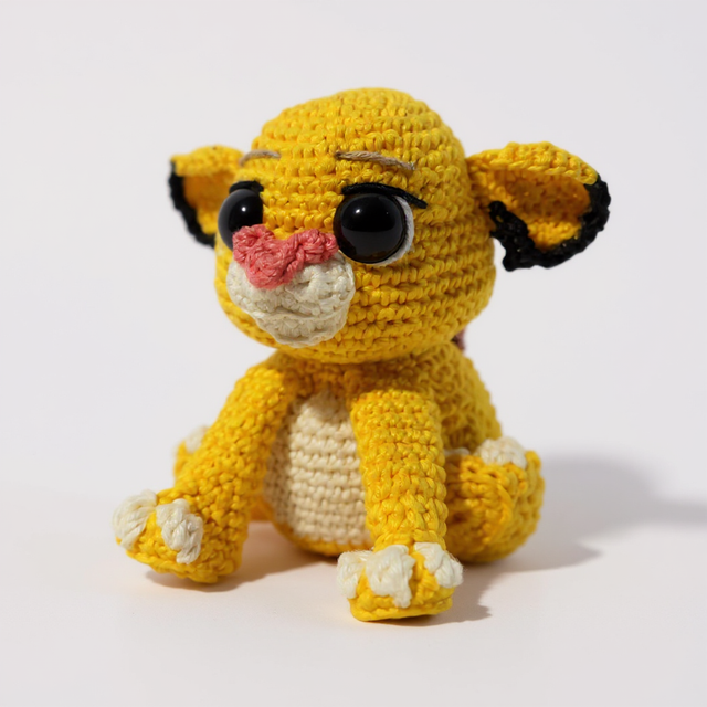 Boneco Amigurumi do Simba