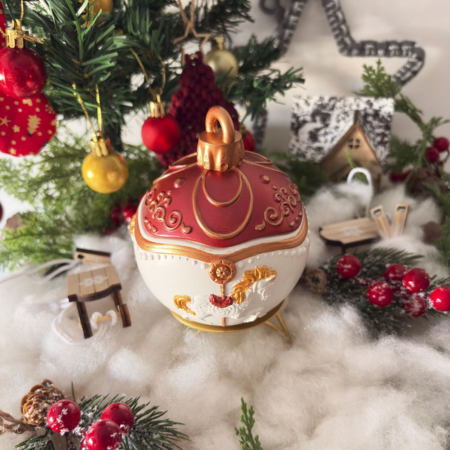 Vela aromática "Carrusel". Ed. Navidad. Fragancia: Espíritu navideño