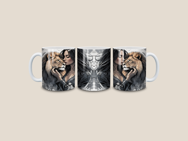 Woman and Lion