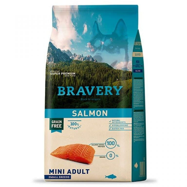 Bravery Salmon Mini Adulto – 2Kg