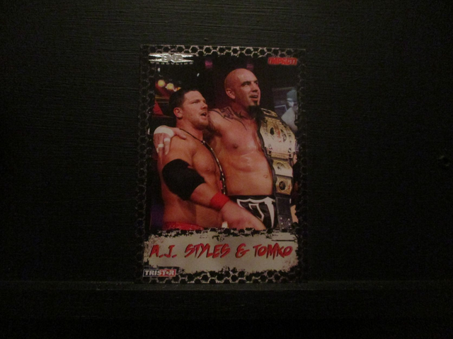 A.J Styles &amp; Tomko - Tristar TNA Impact 35 Wrestling Original Trading Card #36