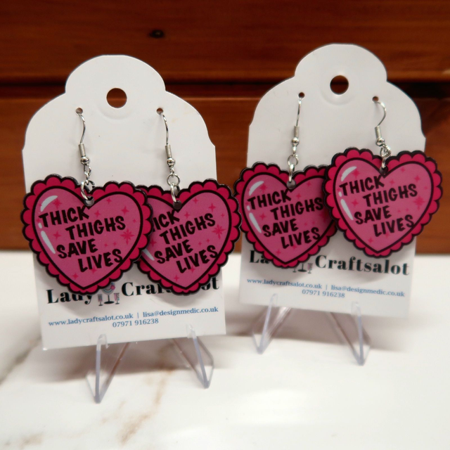 'Thick Thighs' Earrings