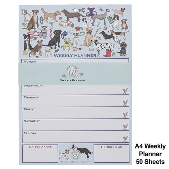 Stationery Weekly Planner Dogs