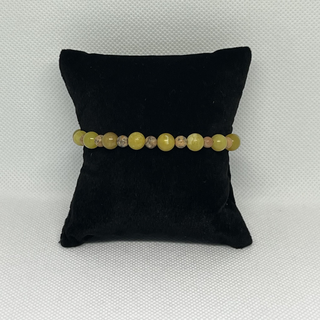 Bracelet en pierres naturelles vert