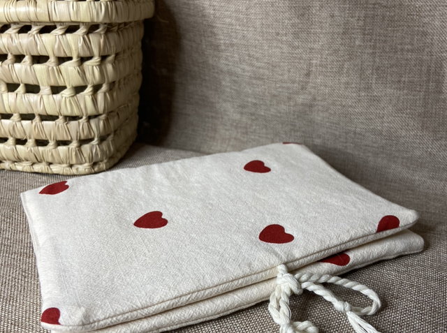 Protège carnet de santé cœur 