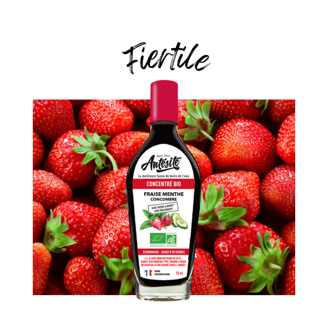 Antésite fraise menthe concombre bio