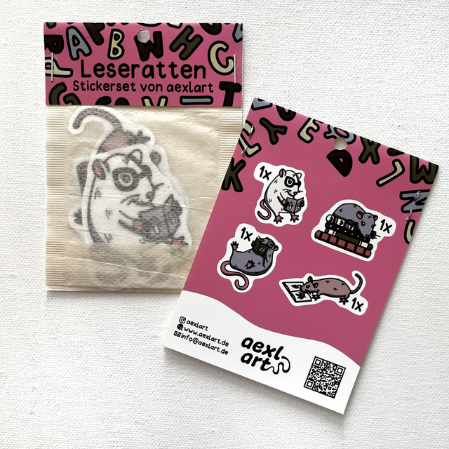 Stickerset Leseratten