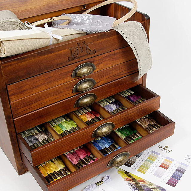  DMC Vintage Style Wooden Collectors Box 