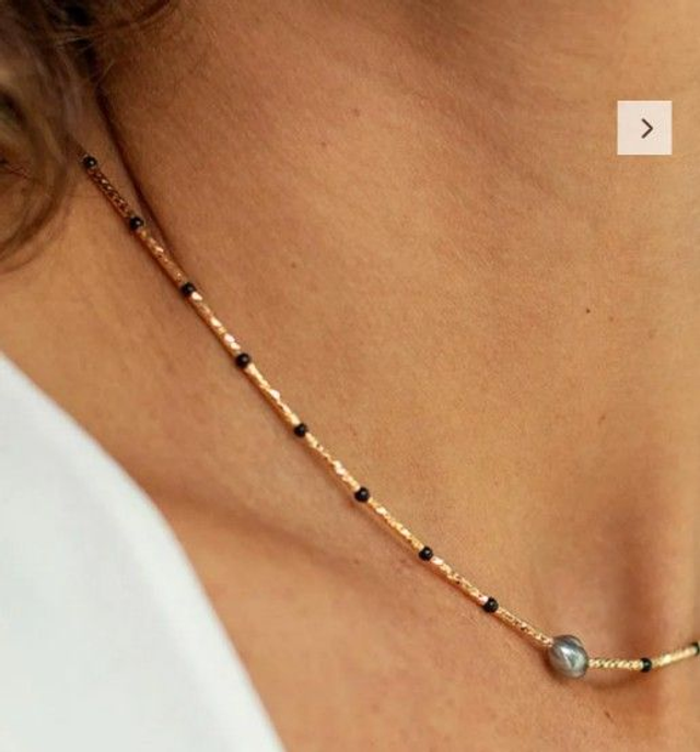 Collier Gigi Agate Noire