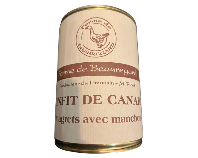 Confit de canard 2 magrets avec manchons 650g