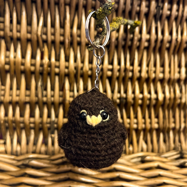 Crochet Keyring "Blackbird"