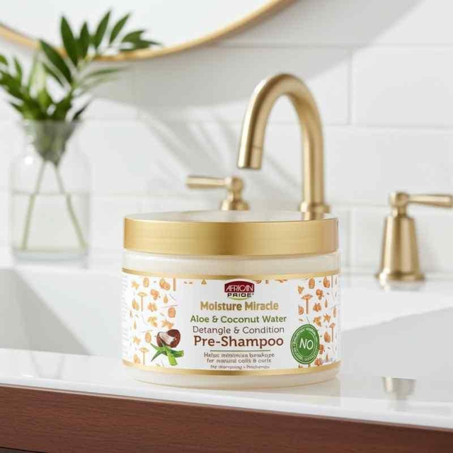 African Pride Moisture Miracle Aloe Coconut Water Pre-Shampoo 