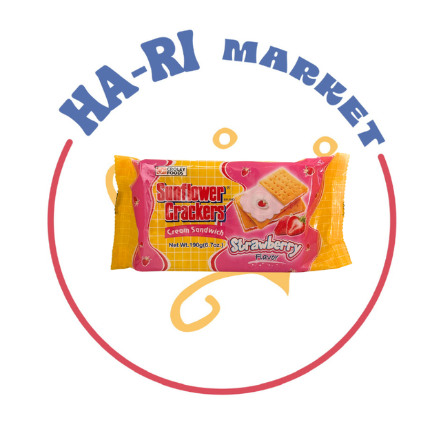 Sunflower Crackers Strawberry Flavor 190g
