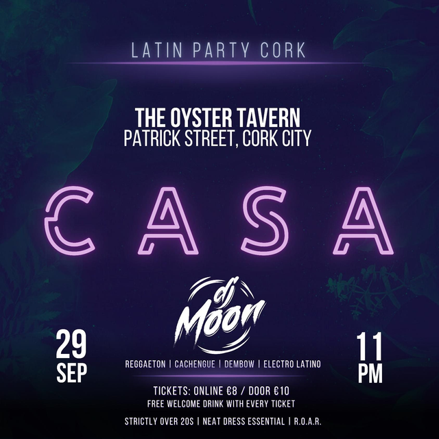 CASA Latin Party Cork Fri 29/9/23