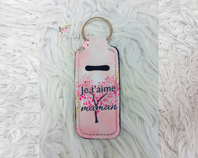 Porte-baume à lèvres ou briquet " JE T'AIME MAMAN / PAPA 