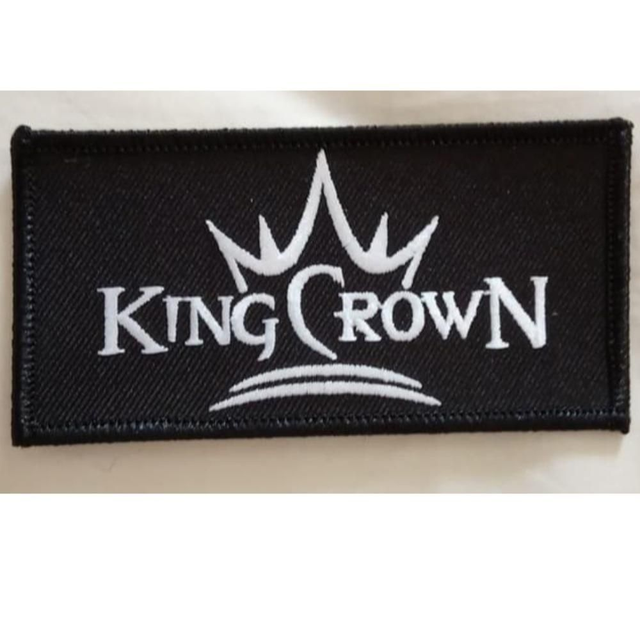 Kingcrown - Patch - black/white logo brodé 