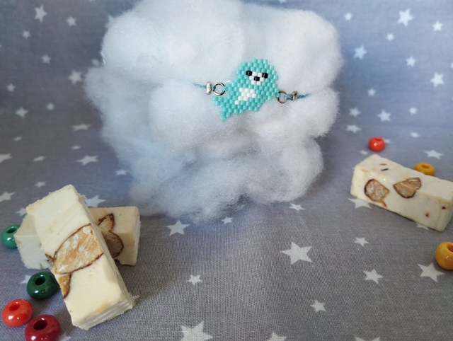 Bracelet phoque bleu