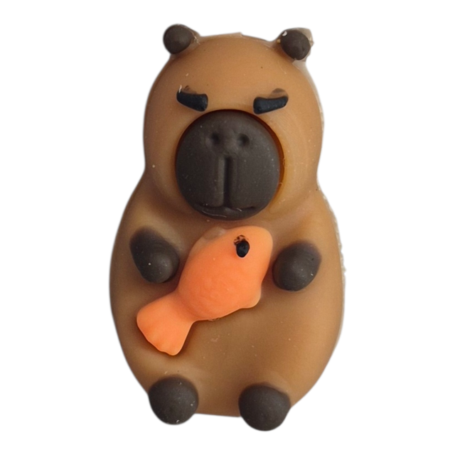 Capybara with Fish Arrow Topper©