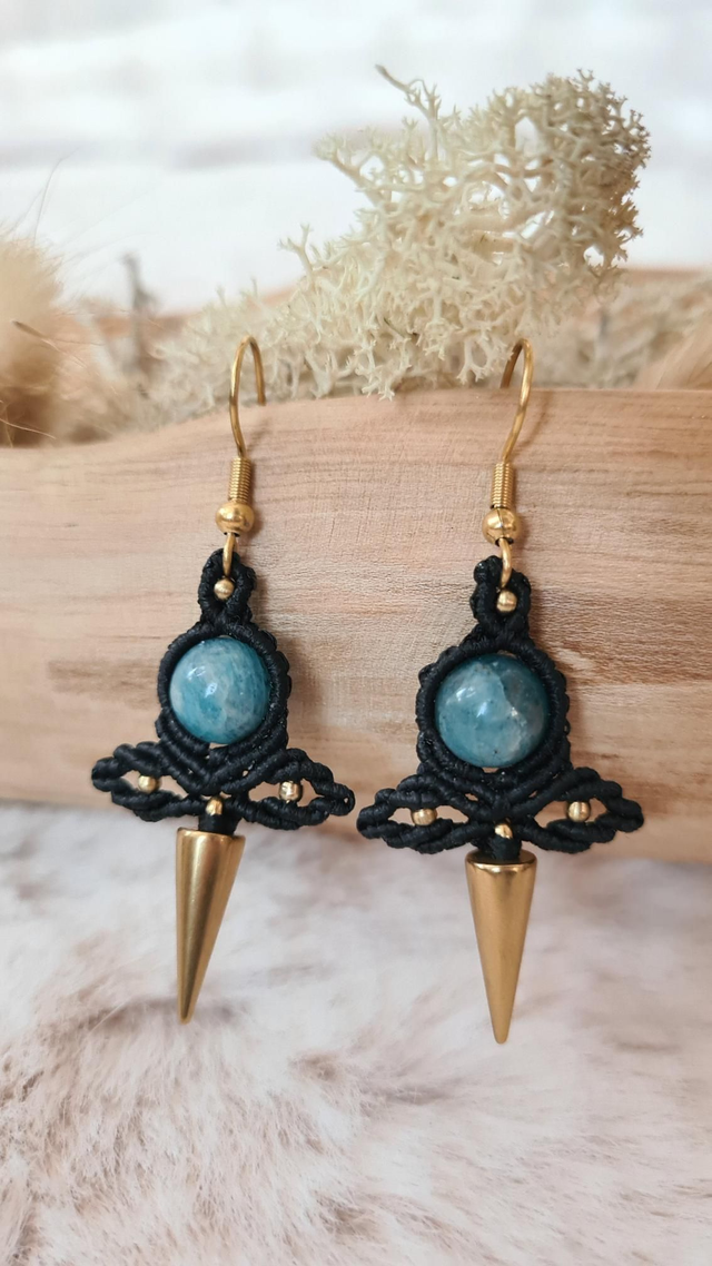 Boucles d'oreilles Fleur sauvage dorées 